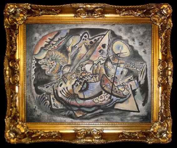 framed  Wassily Kandinsky Szurke ovalis, ta009-2